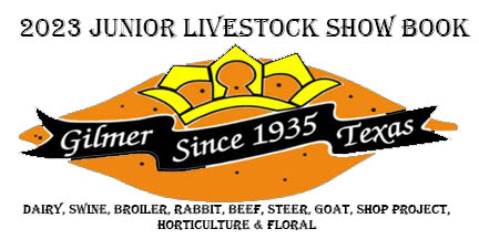 Junior live stock show book logo with a white background