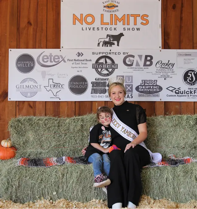 The Yamoboree Queen at the No Limits Livestock Show