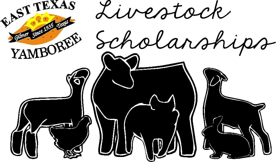 Livestock scholarship logo with animals image